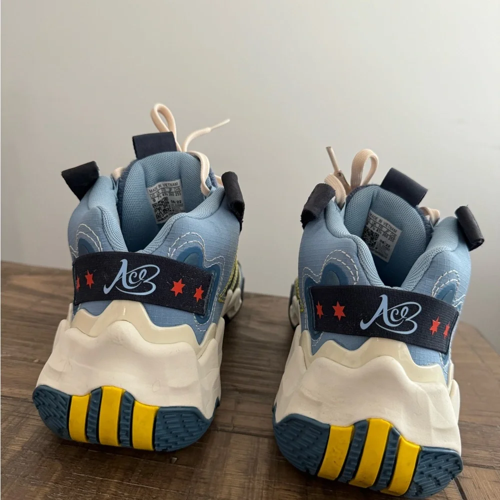 Women's adidas Exhibit B Candace Parker Mid Top Basketball Shoes GZ2375 Blue - Picture 8 of 10